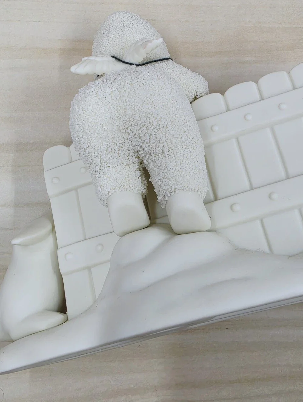 Department 56 Burning Up The Lines Snowbabies Bisque Porcelain Holiday Decor